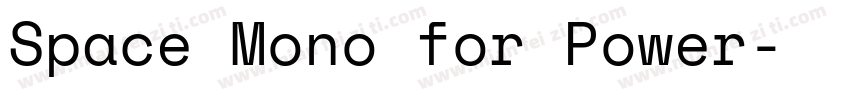 Space Mono for Power字体转换